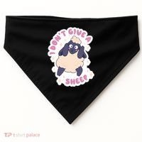 I Don't Give A Sheep Funny USA-Made Doggie Bandana thumb 0