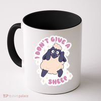 I Don't Give A Sheep Funny Coffee Mug thumb 0