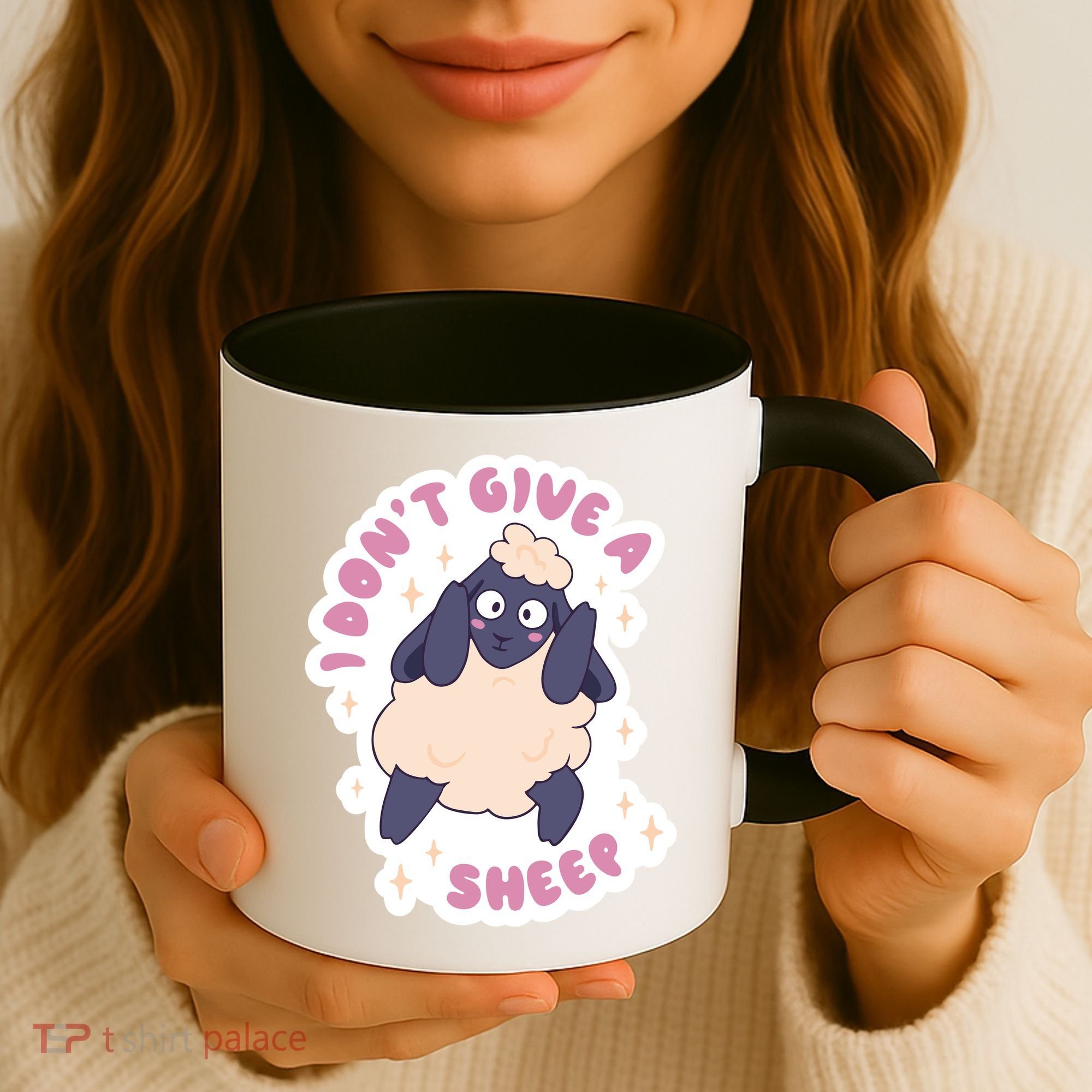I Don't Give A Sheep Funny Coffee Mug