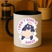 I Don't Give A Sheep Funny Coffee Mug thumb 4