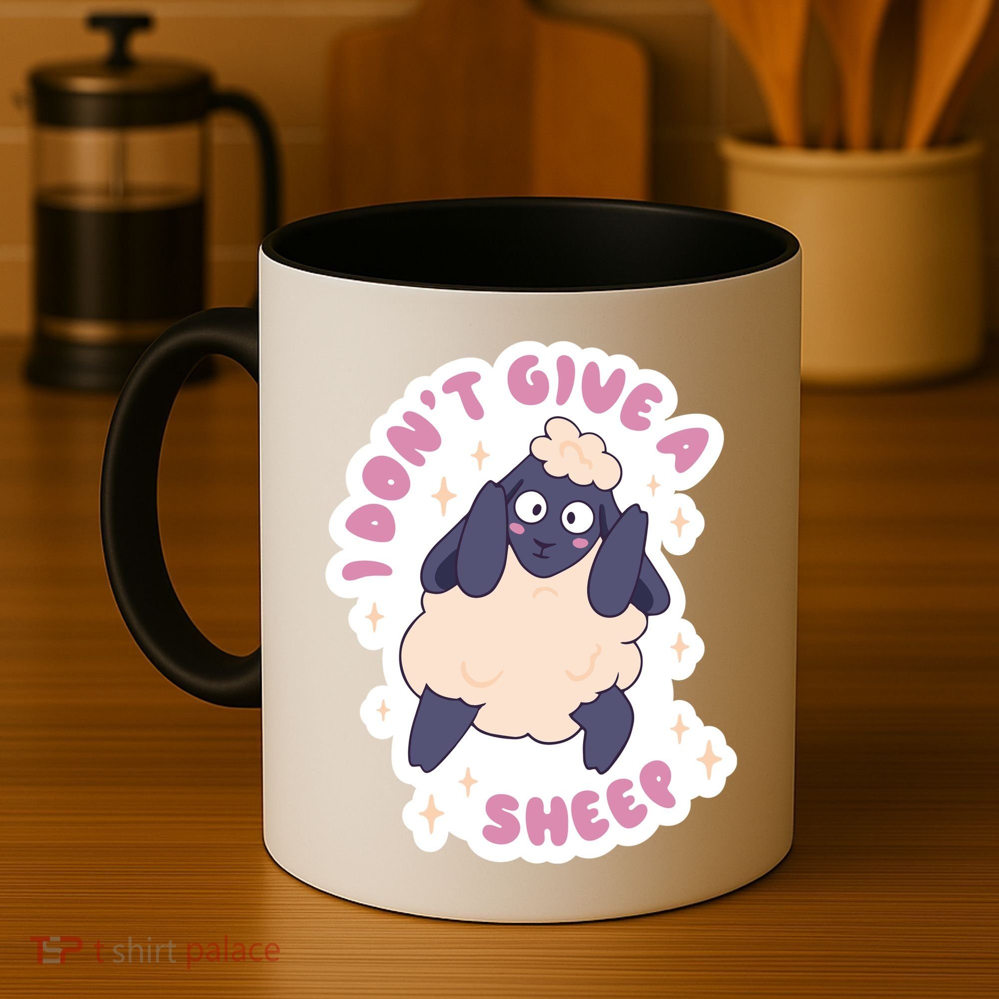 I Don't Give A Sheep Funny Coffee Mug