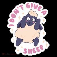 I Don't Give A Sheep Funny Mousepad thumb 1