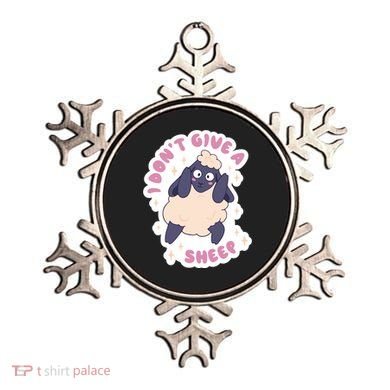 I Don't Give A Sheep Funny Ornament