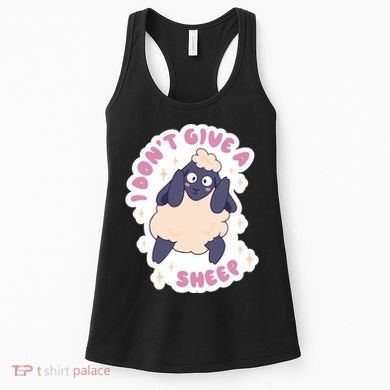 I Don't Give A Sheep Funny Women's Tank Top