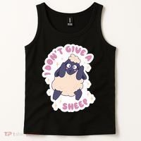 I Don't Give A Sheep Funny Tank Top thumb 2