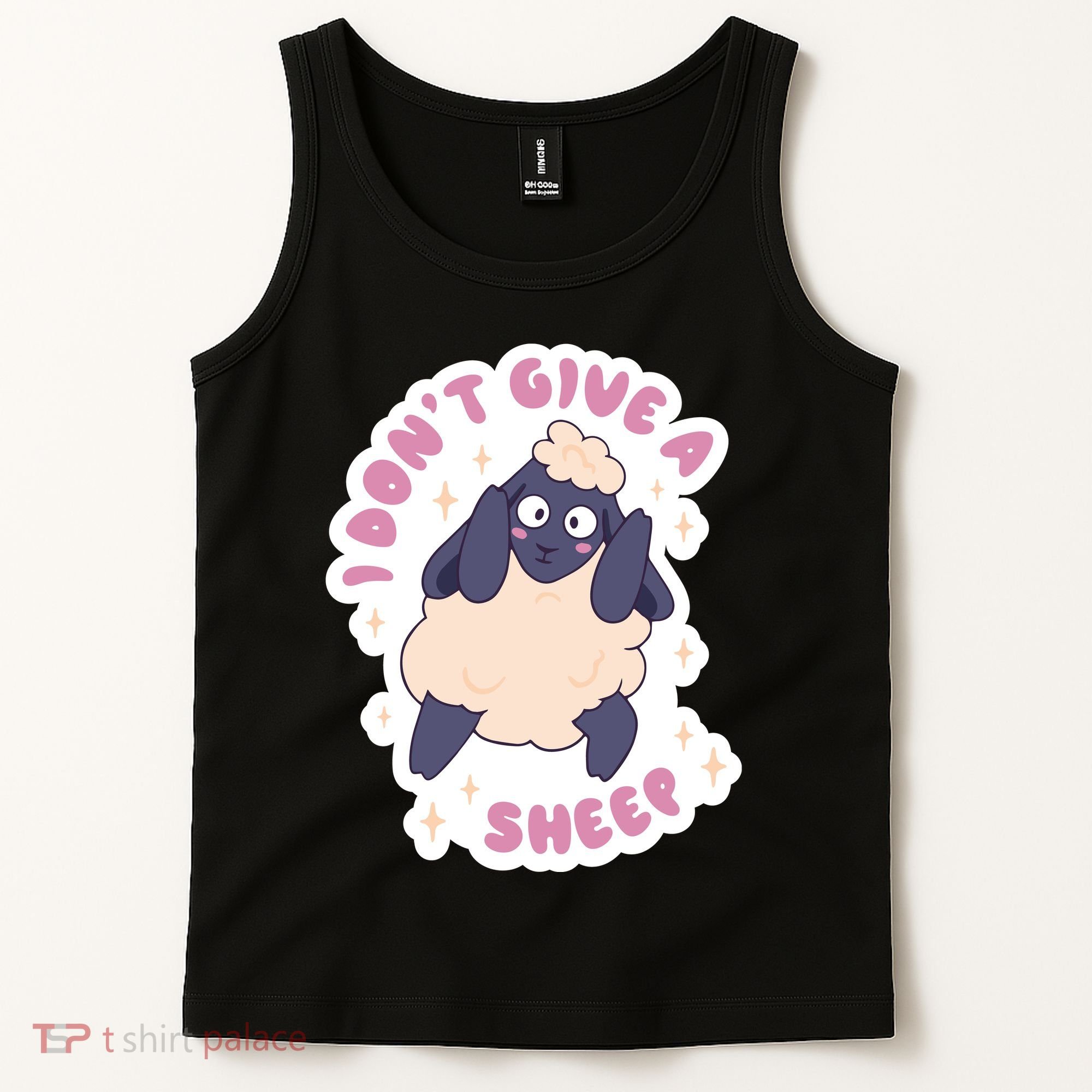 I Don't Give A Sheep Funny Tank Top
