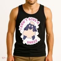 I Don't Give A Sheep Funny Tank Top thumb 3