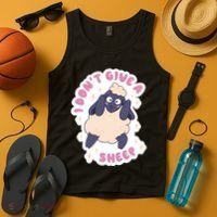 I Don't Give A Sheep Funny Tank Top thumb 4