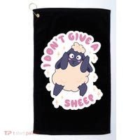 I Don't Give A Sheep Funny Golf Towel thumb 0