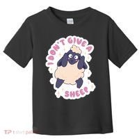 I Don't Give A Sheep Funny Toddler T-Shirt thumb 0