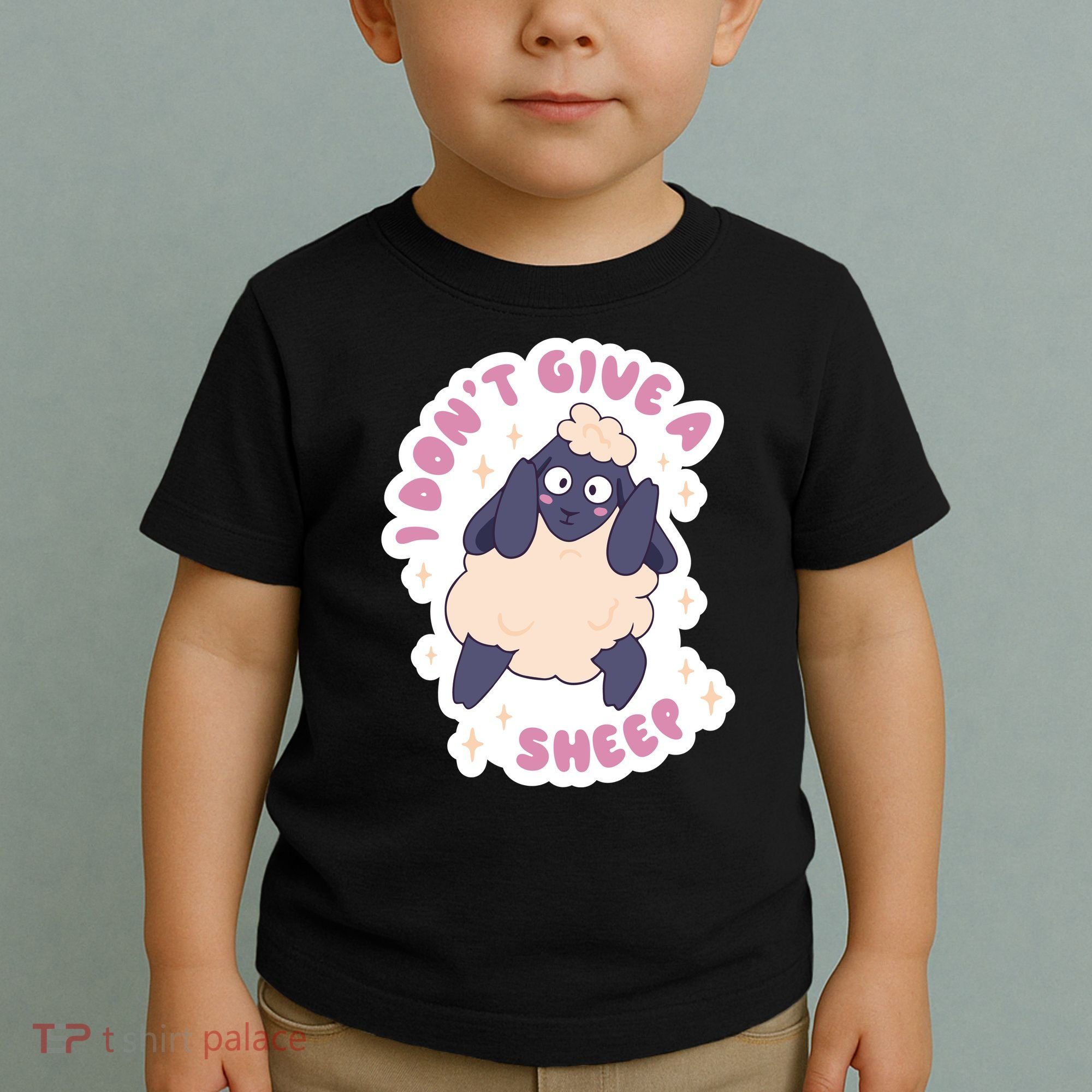 I Don't Give A Sheep Funny Toddler T-Shirt