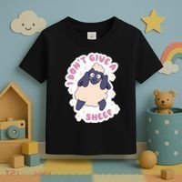 I Don't Give A Sheep Funny Toddler T-Shirt thumb 3