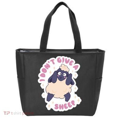 I Don't Give A Sheep Funny Tote Bag