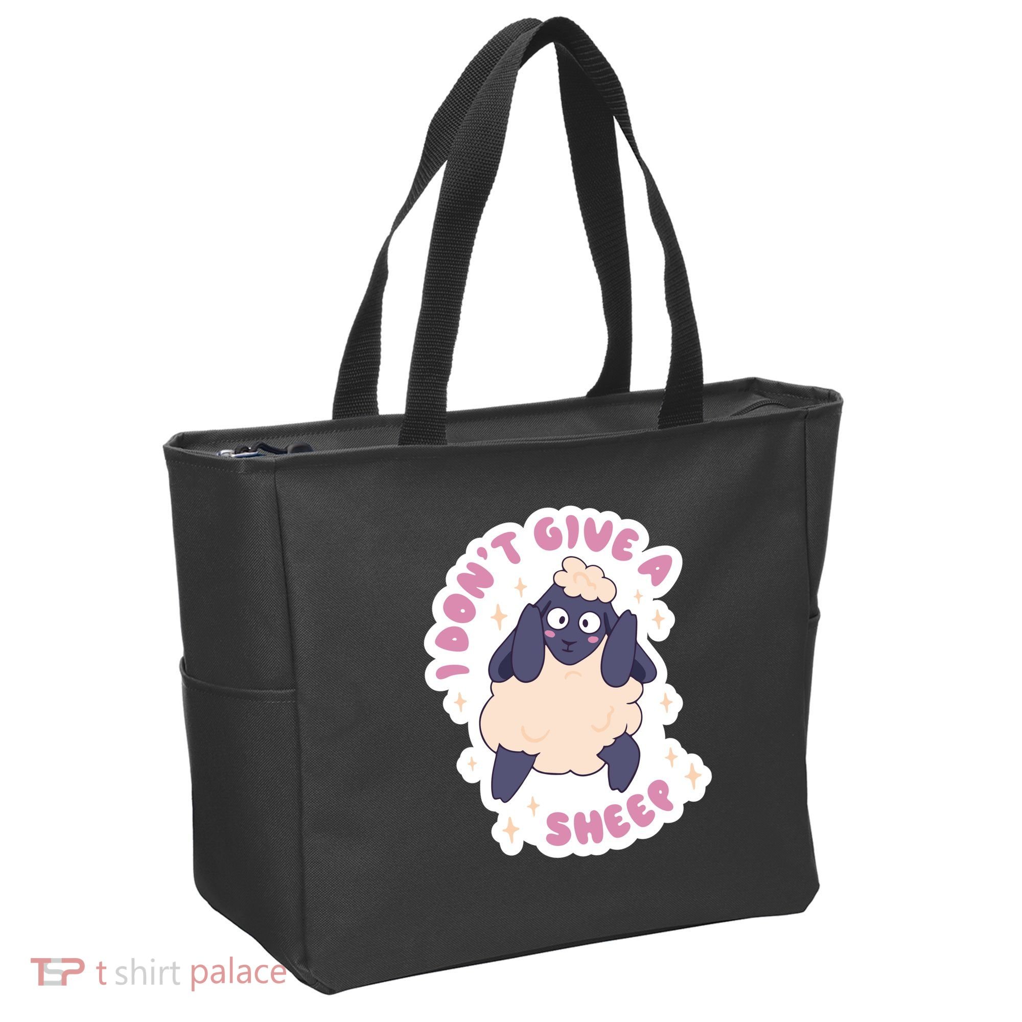 I Don't Give A Sheep Funny Tote Bag