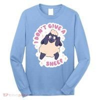 I Don't Give A Sheep Funny Long Sleeve Shirt thumb 0