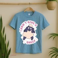 I Don't Give A Sheep Funny T-Shirt thumb 2