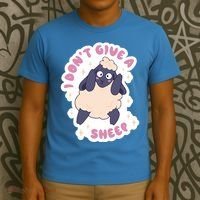 I Don't Give A Sheep Funny T-Shirt thumb 3