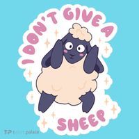 I Don't Give A Sheep Funny T-Shirt thumb 6