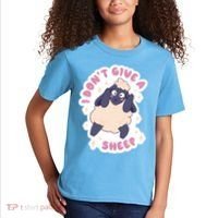 I Don't Give A Sheep Funny Kids T-Shirt thumb 2