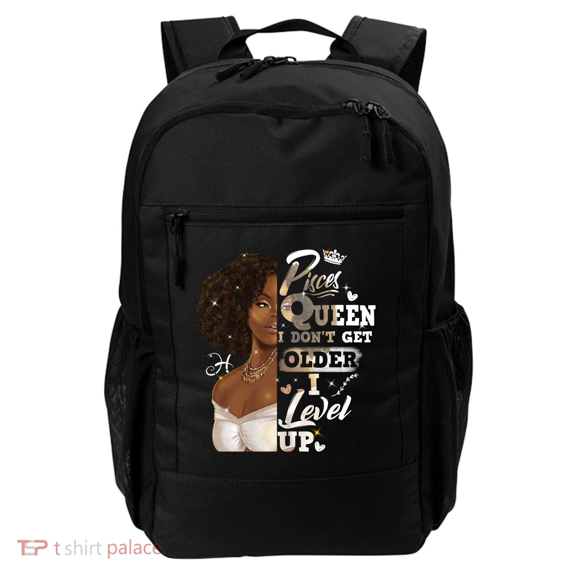 I Dont Get Older I Level Up African American Pisces Gift Backpack