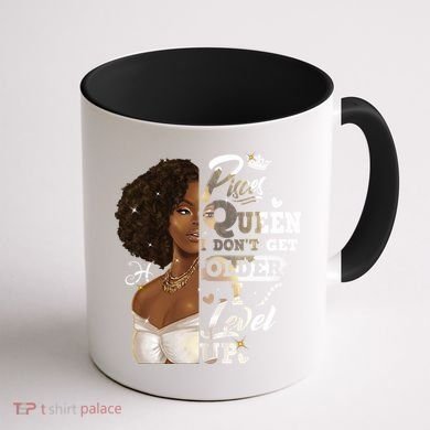 I Dont Get Older I Level Up African American Pisces Gift Coffee Mug back