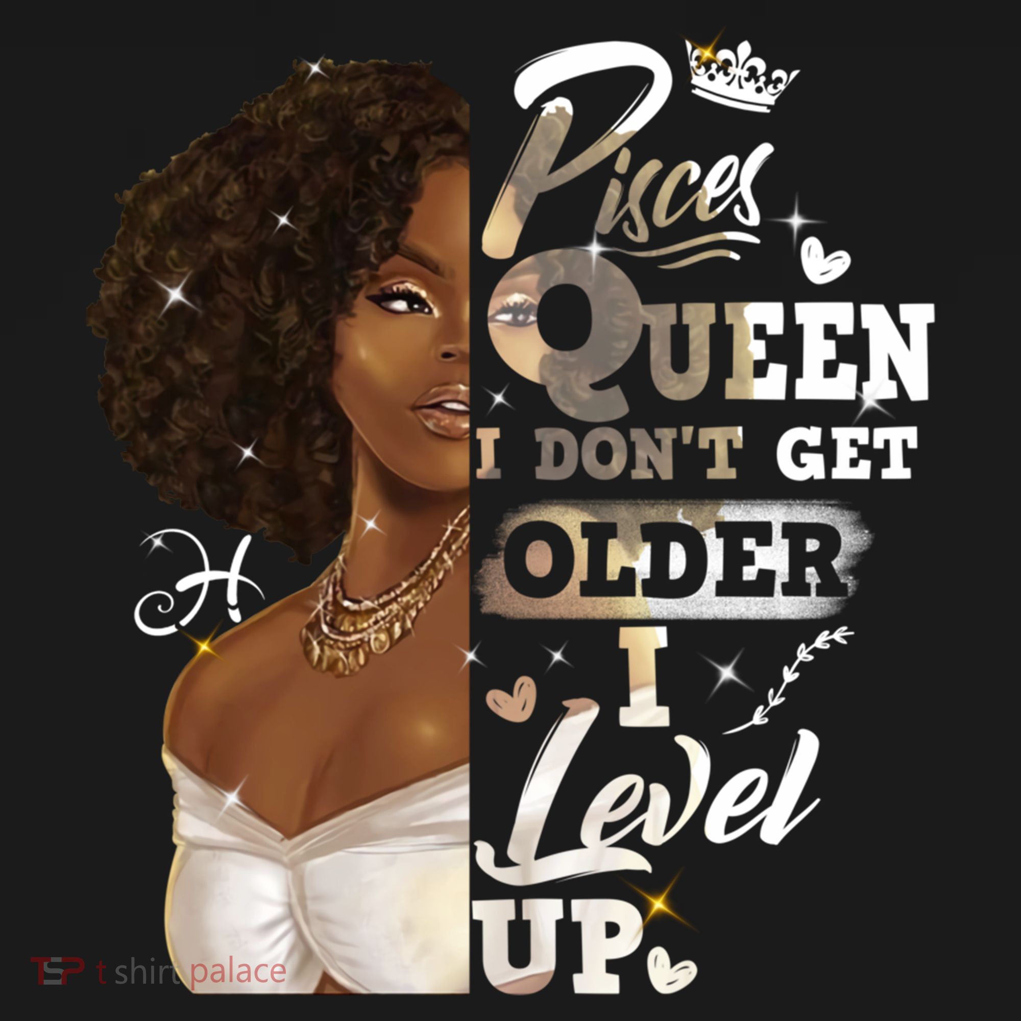 I Dont Get Older I Level Up African American Pisces Gift Women's Hoodie