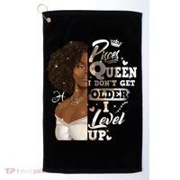 I Dont Get Older I Level Up African American Pisces Gift Golf Towel thumb 0