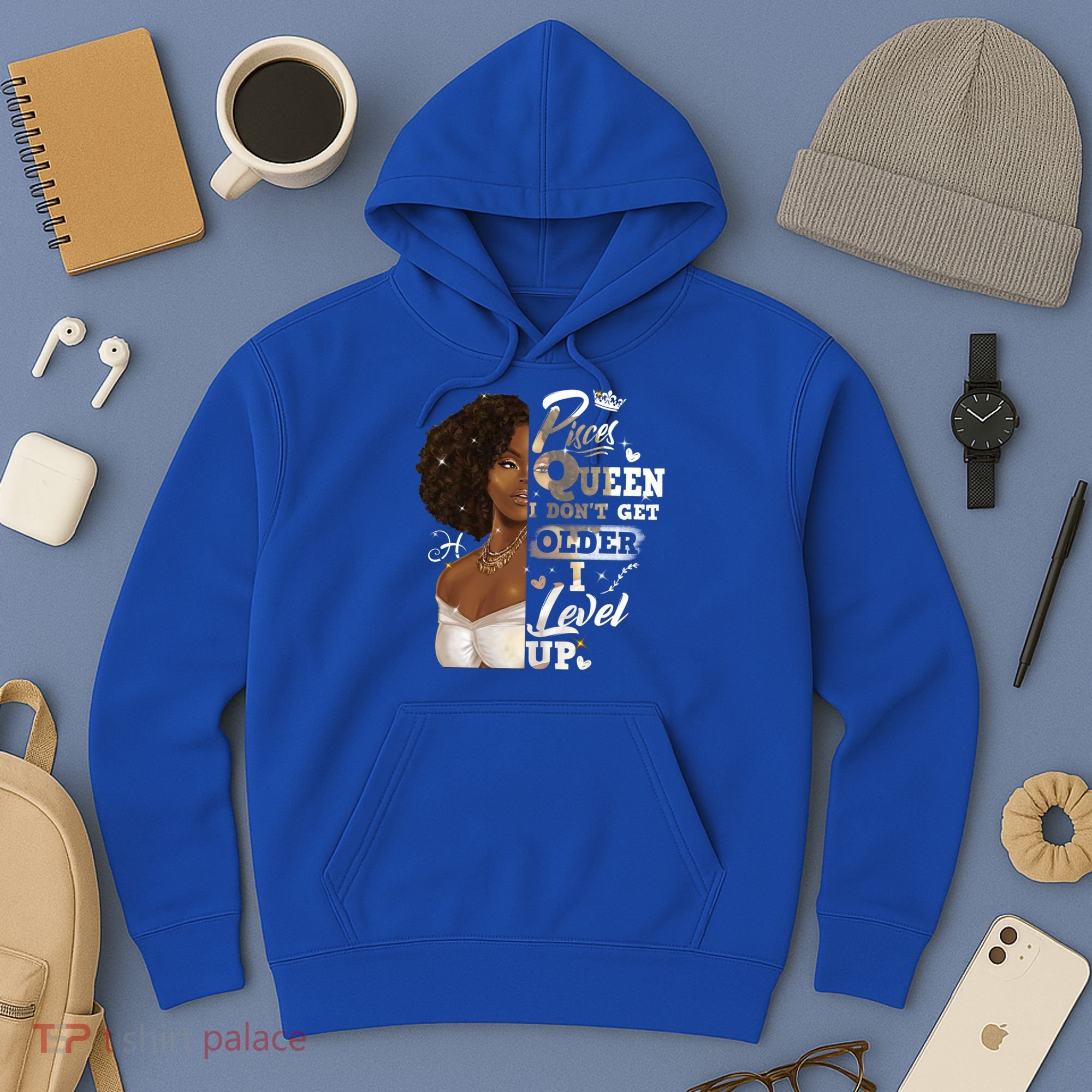 I Dont Get Older I Level Up African American Pisces Gift Hoodie