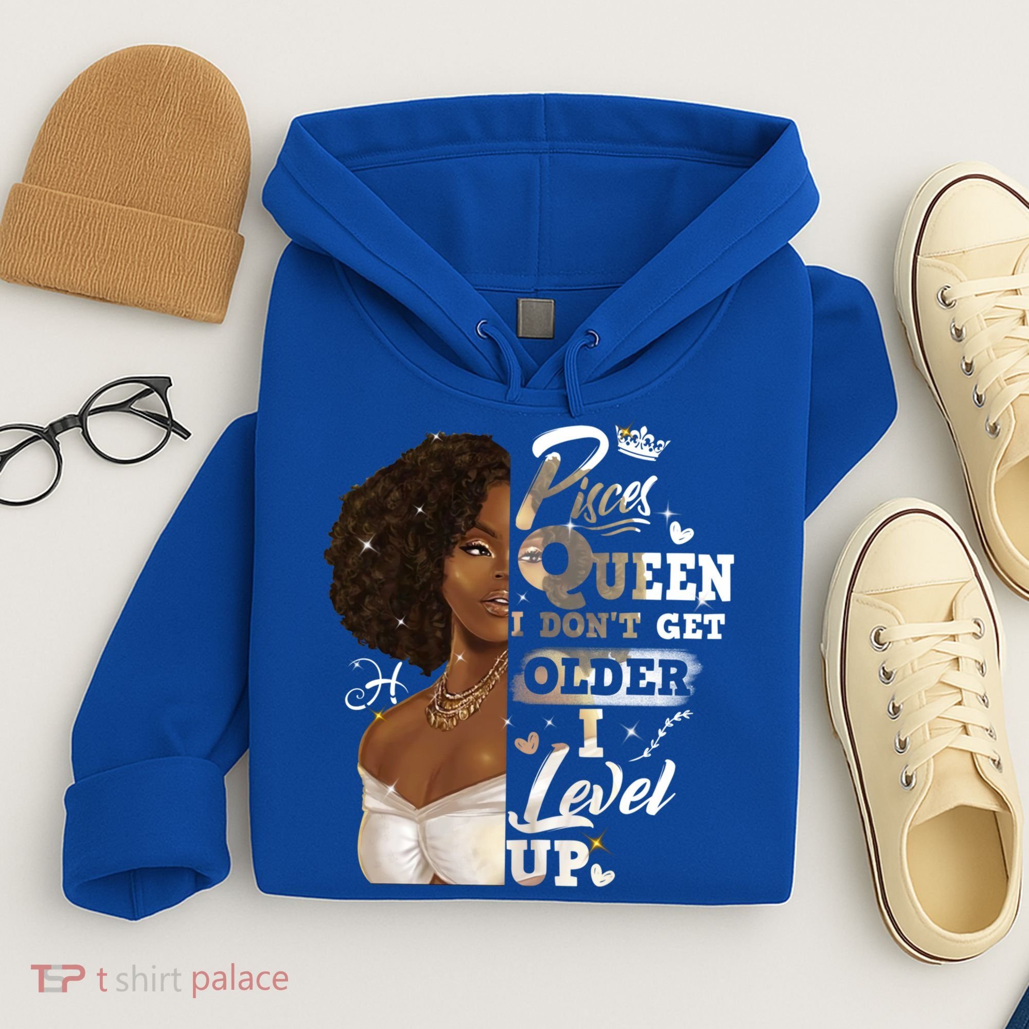 I Dont Get Older I Level Up African American Pisces Gift Hoodie