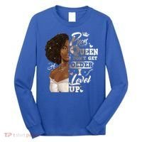I Dont Get Older I Level Up African American Pisces Gift Long Sleeve Shirt thumb 0