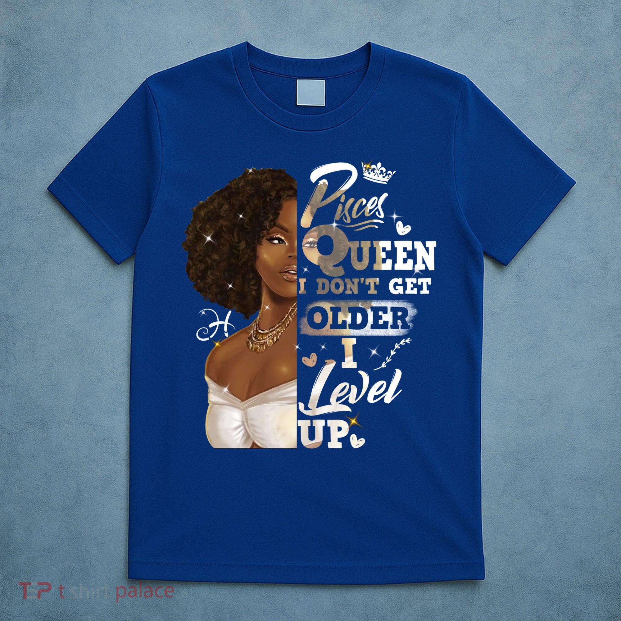 I Dont Get Older I Level Up African American Pisces Gift T-Shirt
