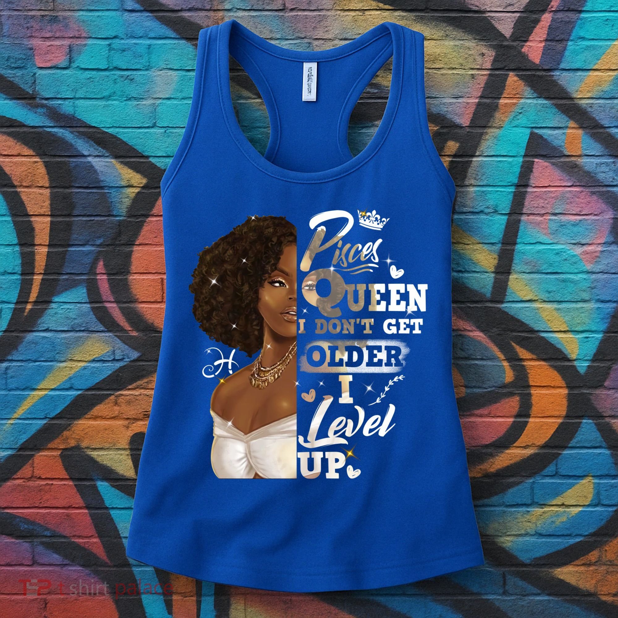 I Dont Get Older I Level Up African American Pisces Gift Women's Tank Top