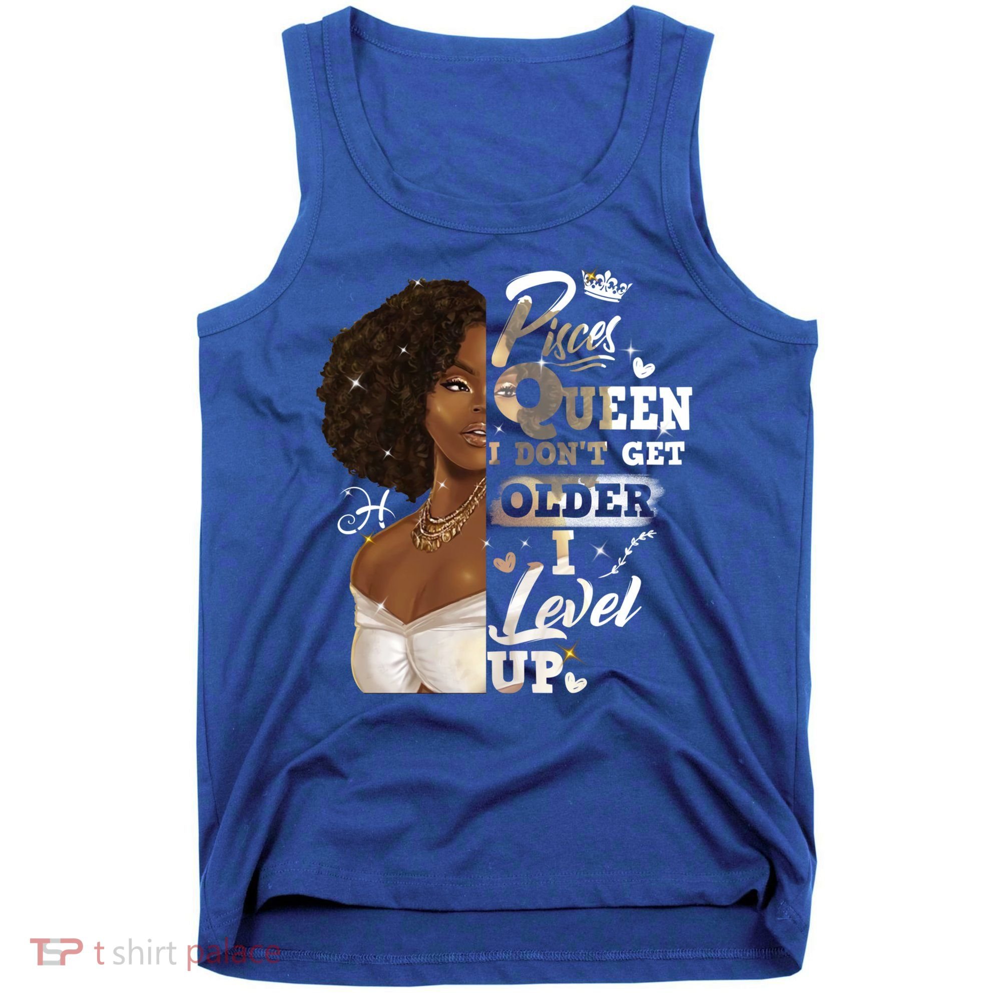 I Dont Get Older I Level Up African American Pisces Gift Tank Top