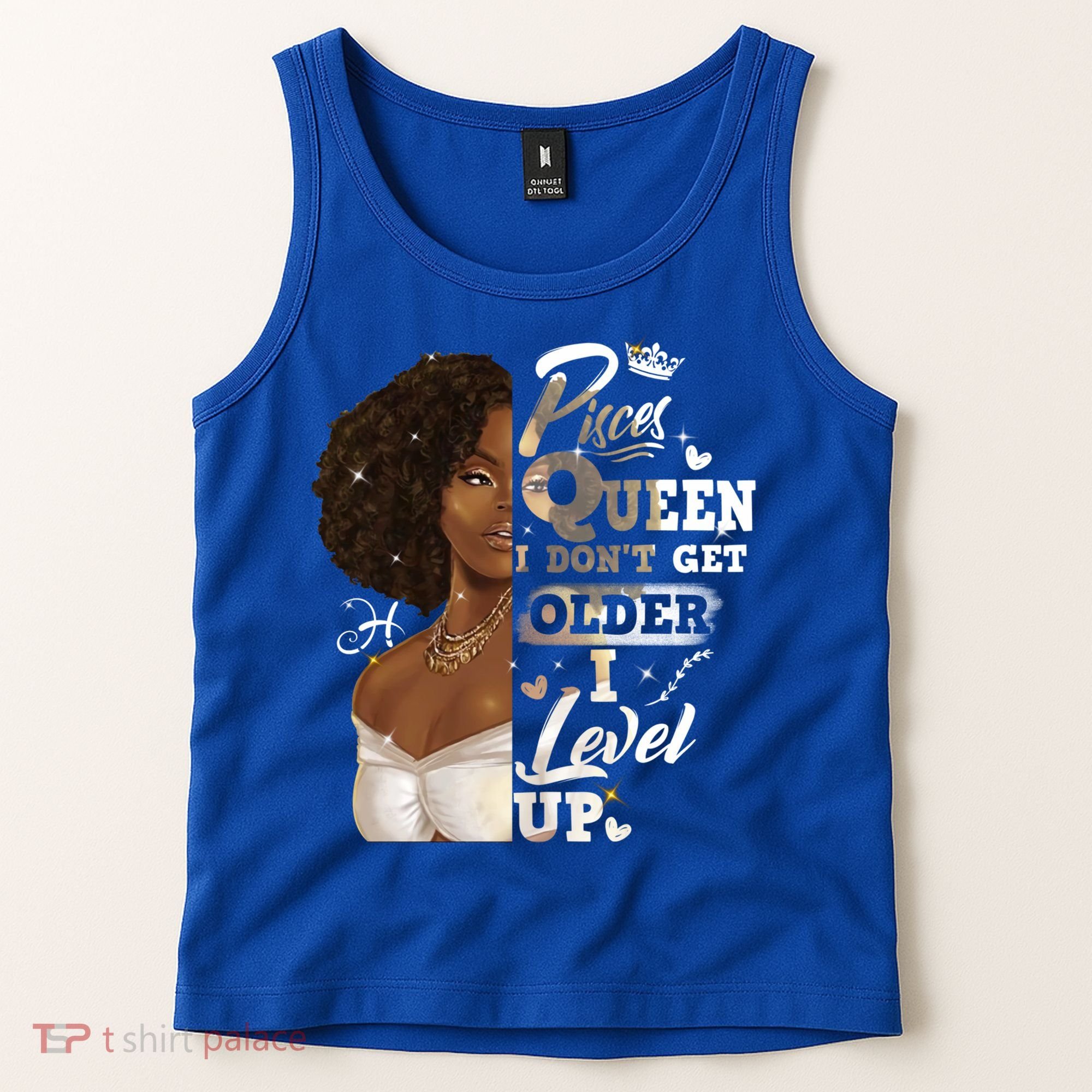 I Dont Get Older I Level Up African American Pisces Gift Tank Top