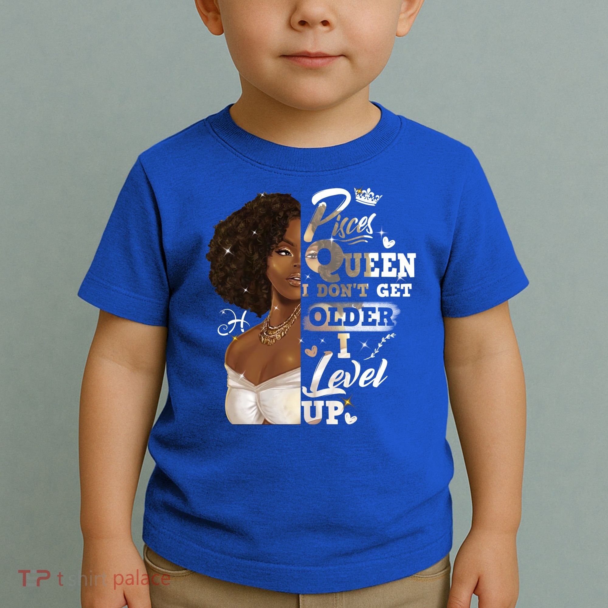 I Dont Get Older I Level Up African American Pisces Gift Toddler T-Shirt