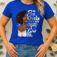 I Dont Get Older I Level Up African American Pisces Gift Women's T-Shirt thumb 2