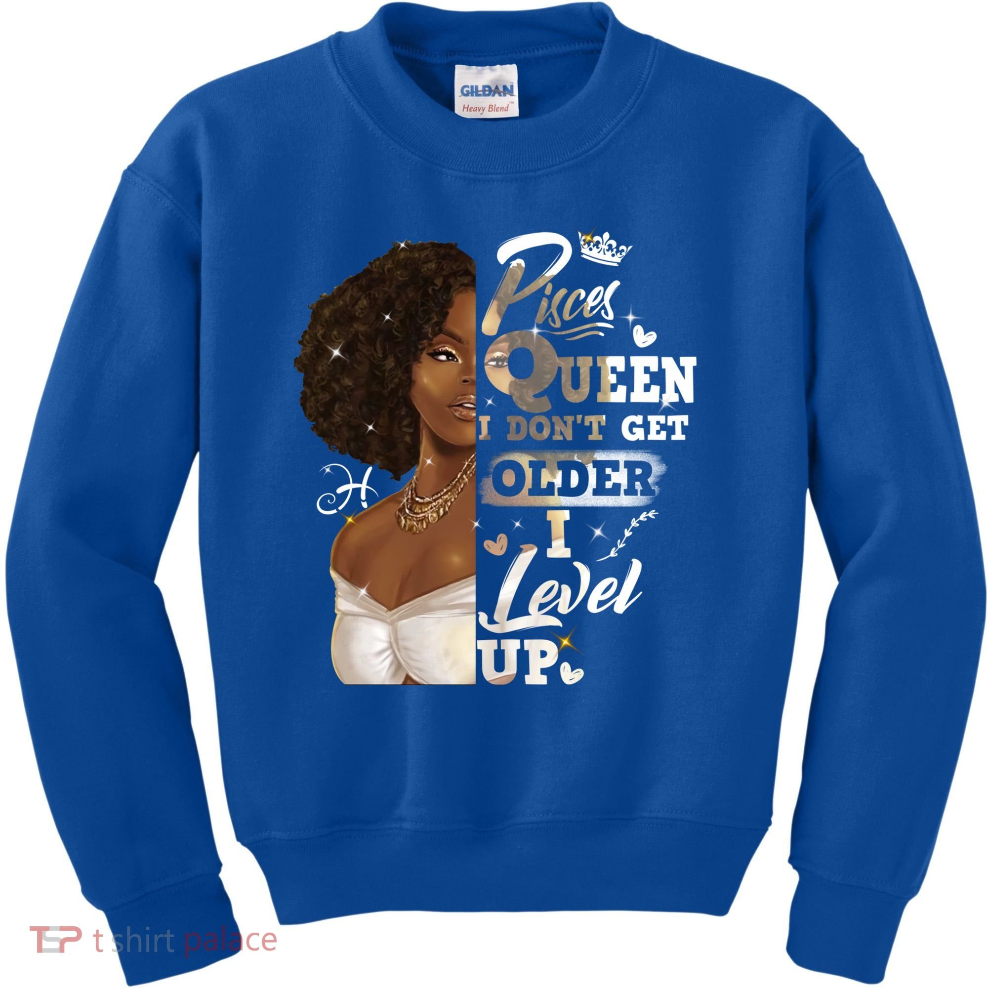 I Dont Get Older I Level Up African American Pisces Gift Kids Sweatshirt