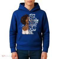 I Dont Get Older I Level Up African American Pisces Gift Kids Hoodie thumb 4
