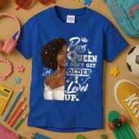 I Dont Get Older I Level Up African American Pisces Gift Kids T-Shirt thumb 3