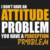 I Don't Have An Attitude Problem You Have A Perception Problem Tumbler thumb 3