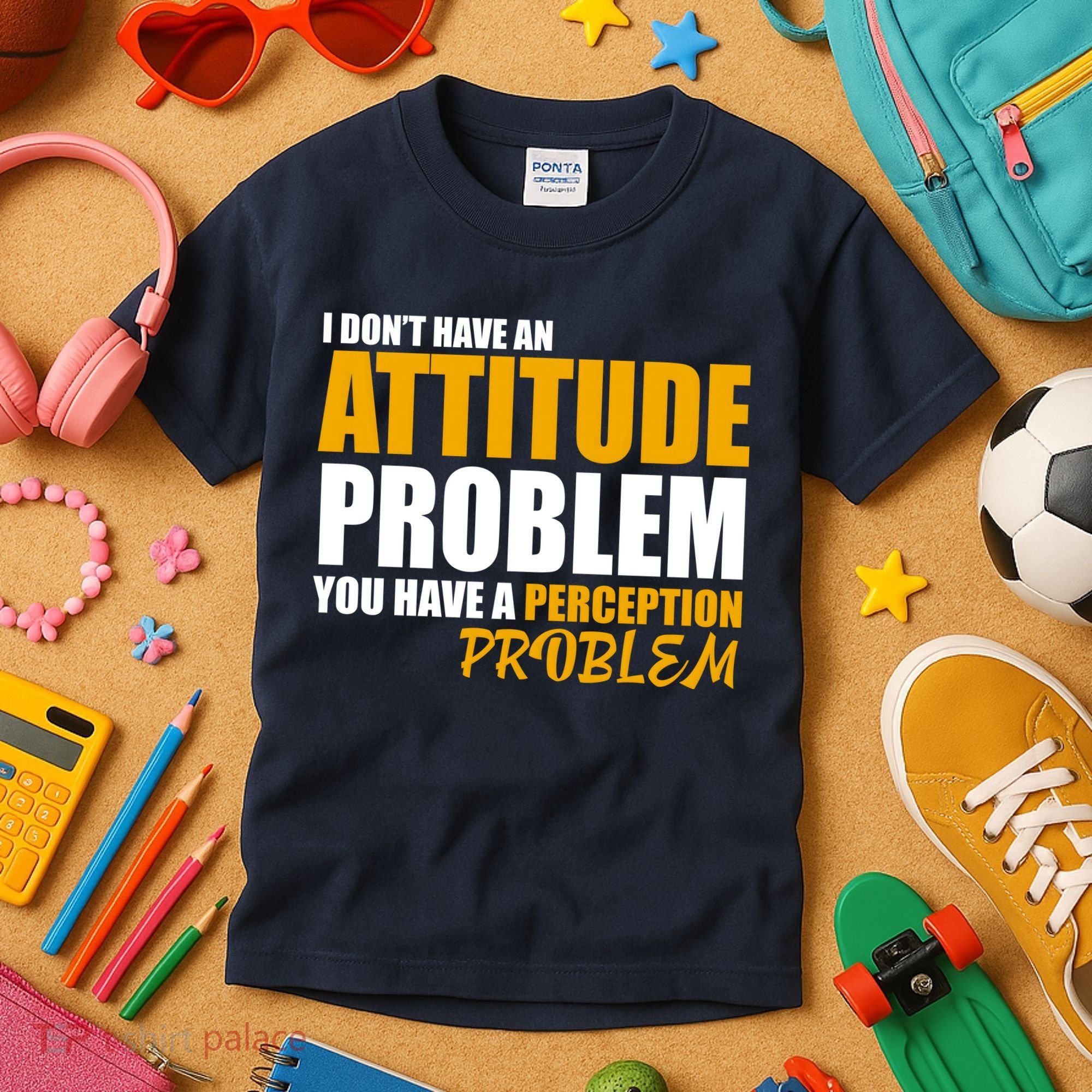 I Don't Have An Attitude Problem You Have A Perception Problem Kids T-Shirt