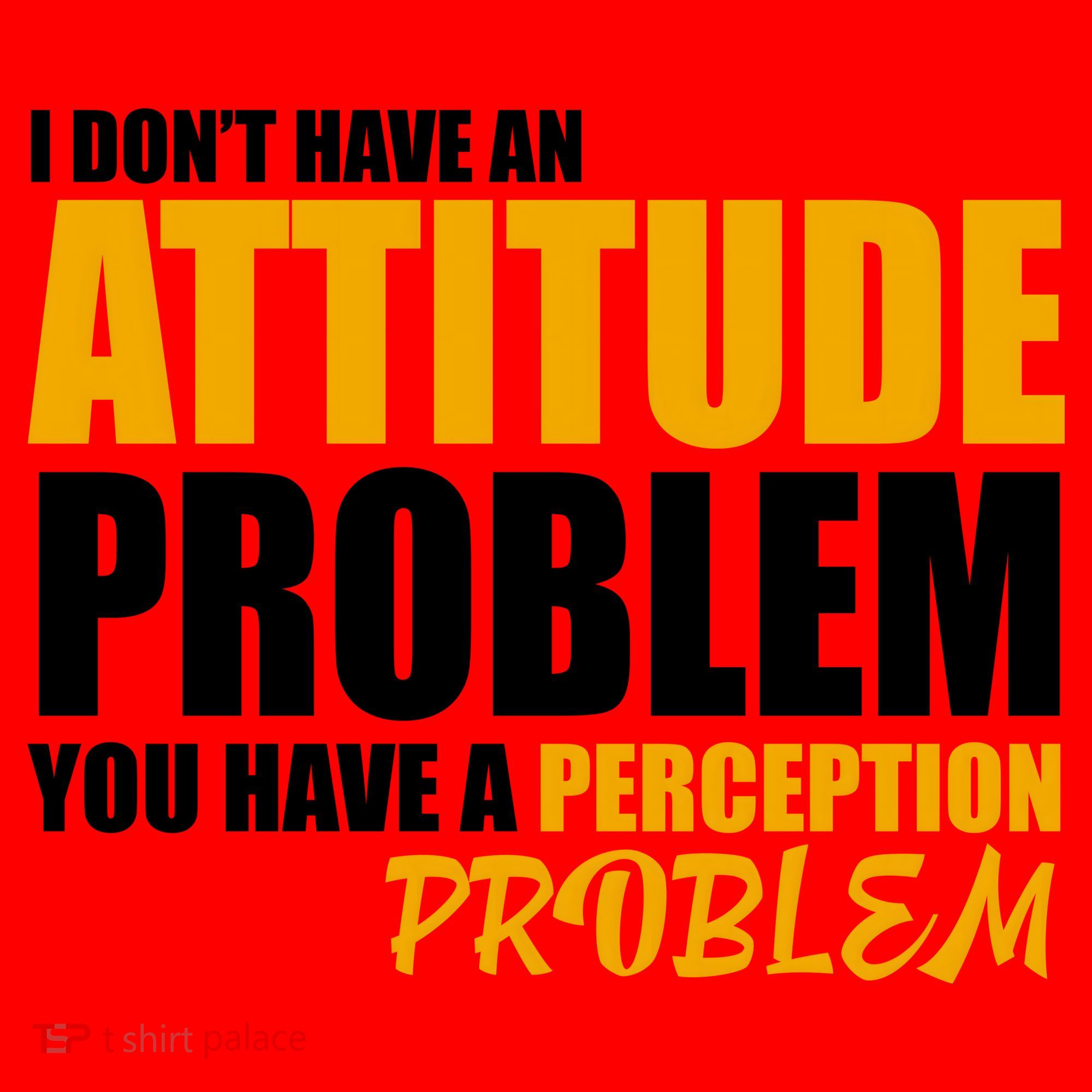 I Don't Have An Attitude Problem You Have A Perception Problem Santa Hat