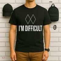 Im Difficult Hoodie Black Diamond T-Shirt thumb 6