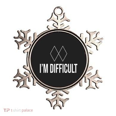 Im Difficult Hoodie Black Diamond Ornament