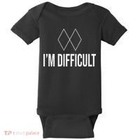 Im Difficult Hoodie Black Diamond Baby Bodysuit thumb 0