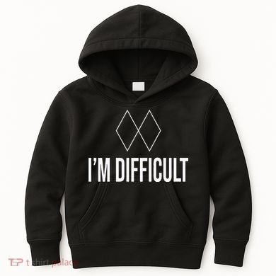 Im Difficult Hoodie Black Diamond Kids Hoodie