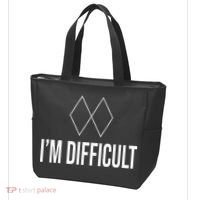 Im Difficult Hoodie Black Diamond Tote Bag thumb 3