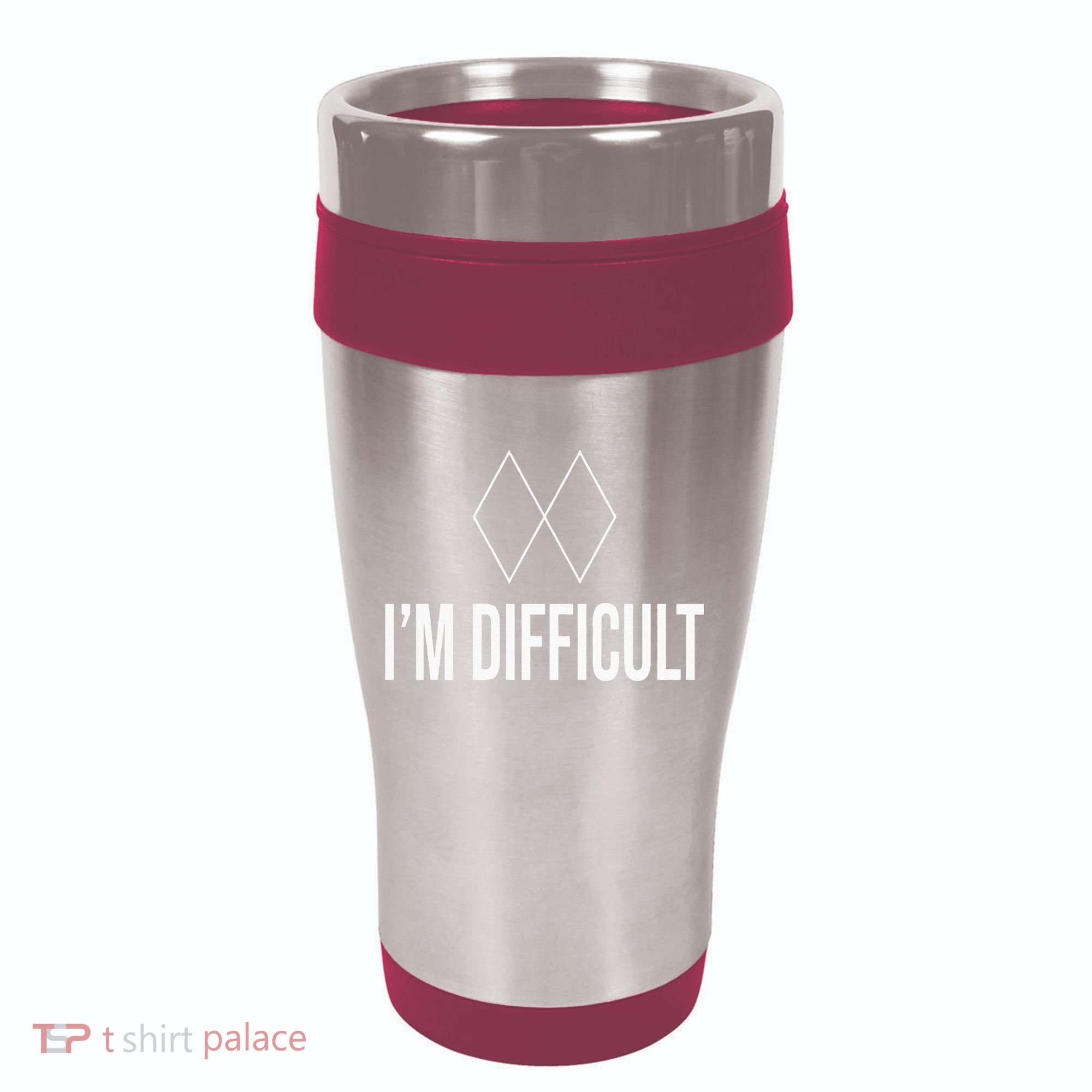 Im Difficult Hoodie Black Diamond 16oz Travel Tumbler