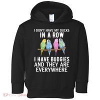 I Dont Have My Ducks In A Row Budgie Lover Parakeet Bird Gift Toddler Hoodie thumb 0