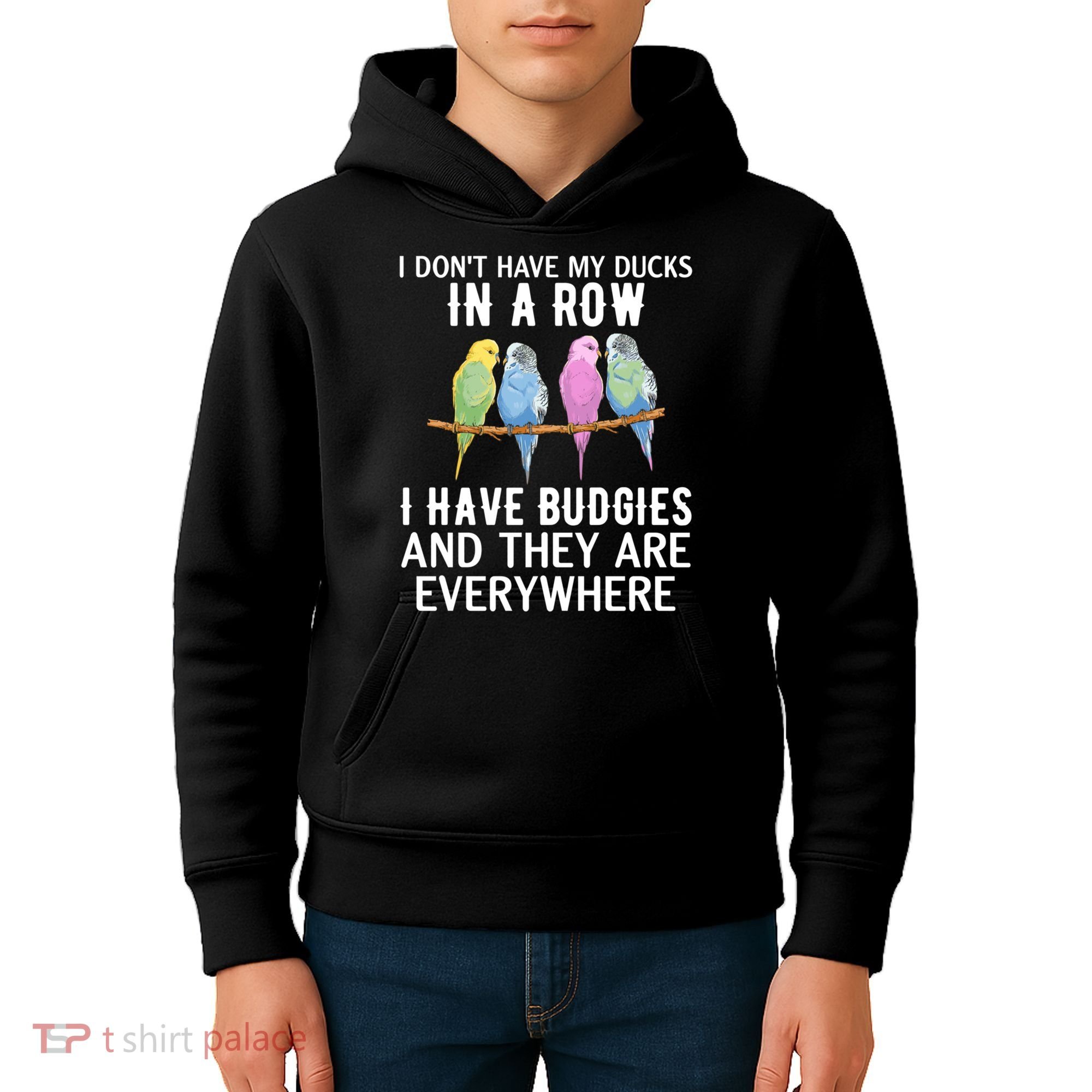I Dont Have My Ducks In A Row Budgie Lover Parakeet Bird Gift Kids Hoodie